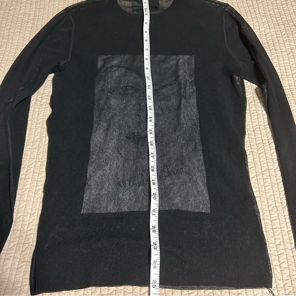 Jean Paul Gaultier SS 2002 Vintage Mesh Picasso Appliqué Madonna Eyes Pullover - Picture 13 of 16